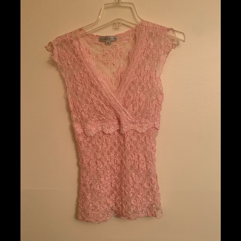 Vintage Moa Moa lace top